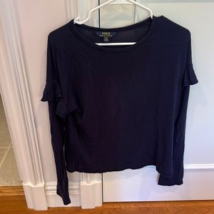 Polo Ralph Lauren Blue Long Sleeve Girls XL 16